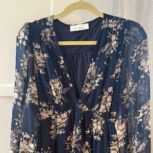Floral Navy Dress-never worn
